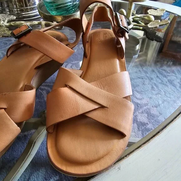 Kork-Ease Myrna Classic Tan Leather Platform Wedge Women's US 10 - Picture 3 of 6